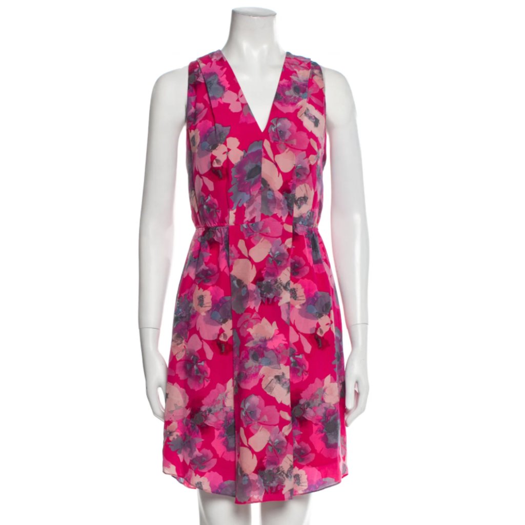 Rebecca Taylor Silk Floral Mini Dress